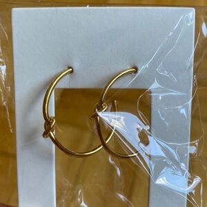 Gold hoop earrings